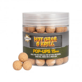 DYNAMITE BAITS Hot Crab & Krill Wafter, 15mm (DY1696) 
