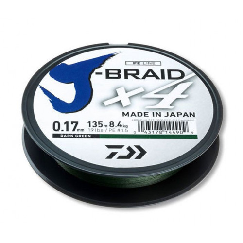 J-BRAID X4E 0.29mm 135m DARK GREEN (12741-029) 