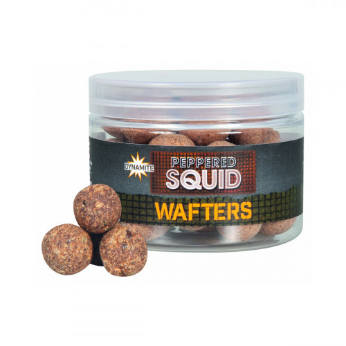 DYNAMITE BAITS Peppered Squid Wafter, 15mm (DY1690) 